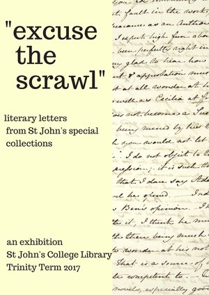 Excuse the scrawl exhibition poster 2017
