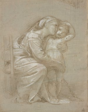 Mother and Child by Raphael, Ashmolean Museum