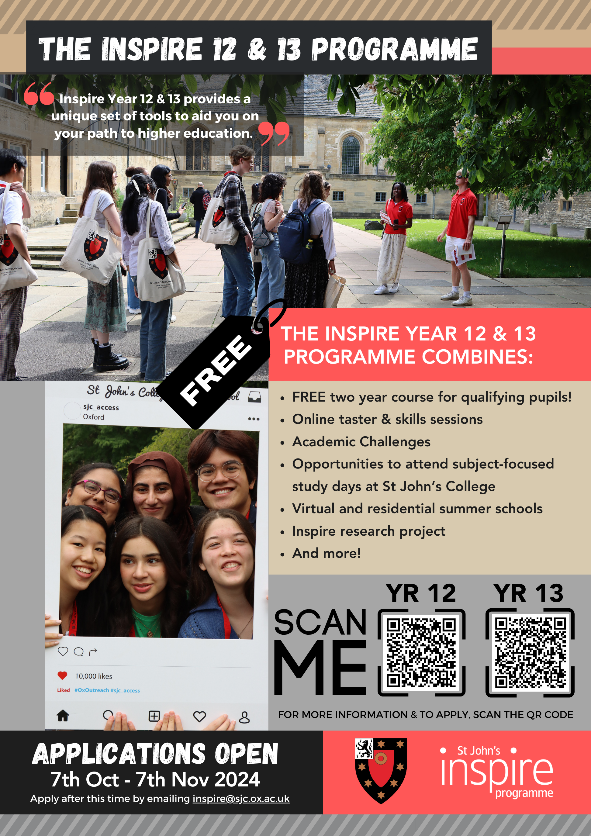Inspire 12 & 13 - A4 Poster2024/25