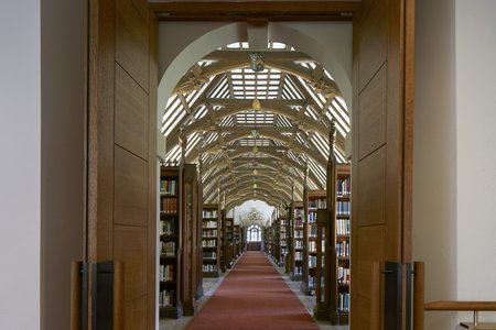 The new entrance to the Laudian Library at its northern end