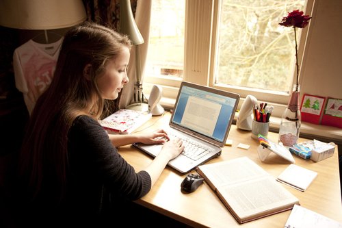 student in room