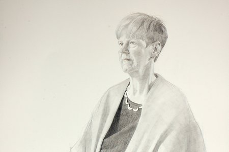 Professor Dorothy Bishop portrait by Benjamin Sullivan