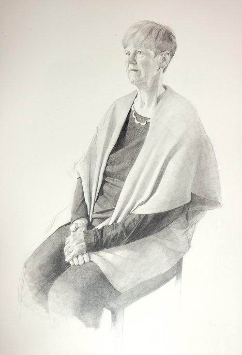 Professor Dorothy Bishop portrait by Benjamin Sullivan