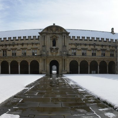 Canterbury Quad in snow