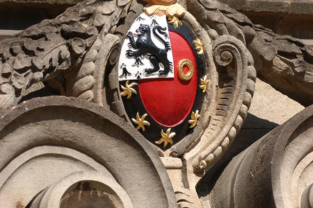 College Crest on Presidents Lodgings