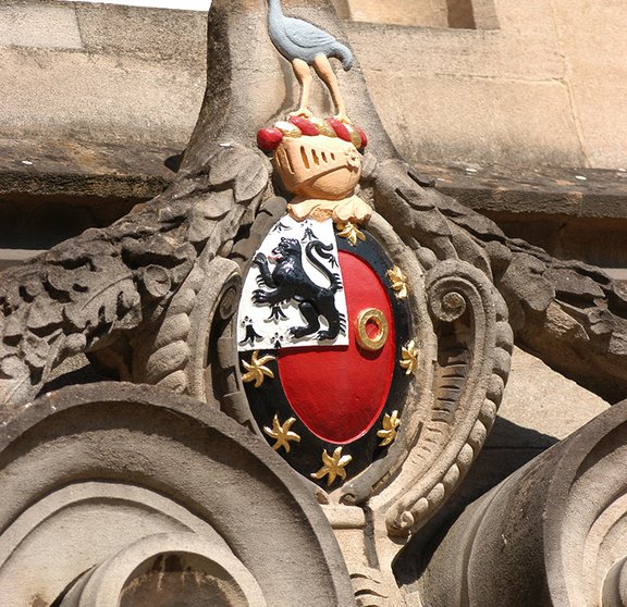 College Crest on Presidents Lodgings