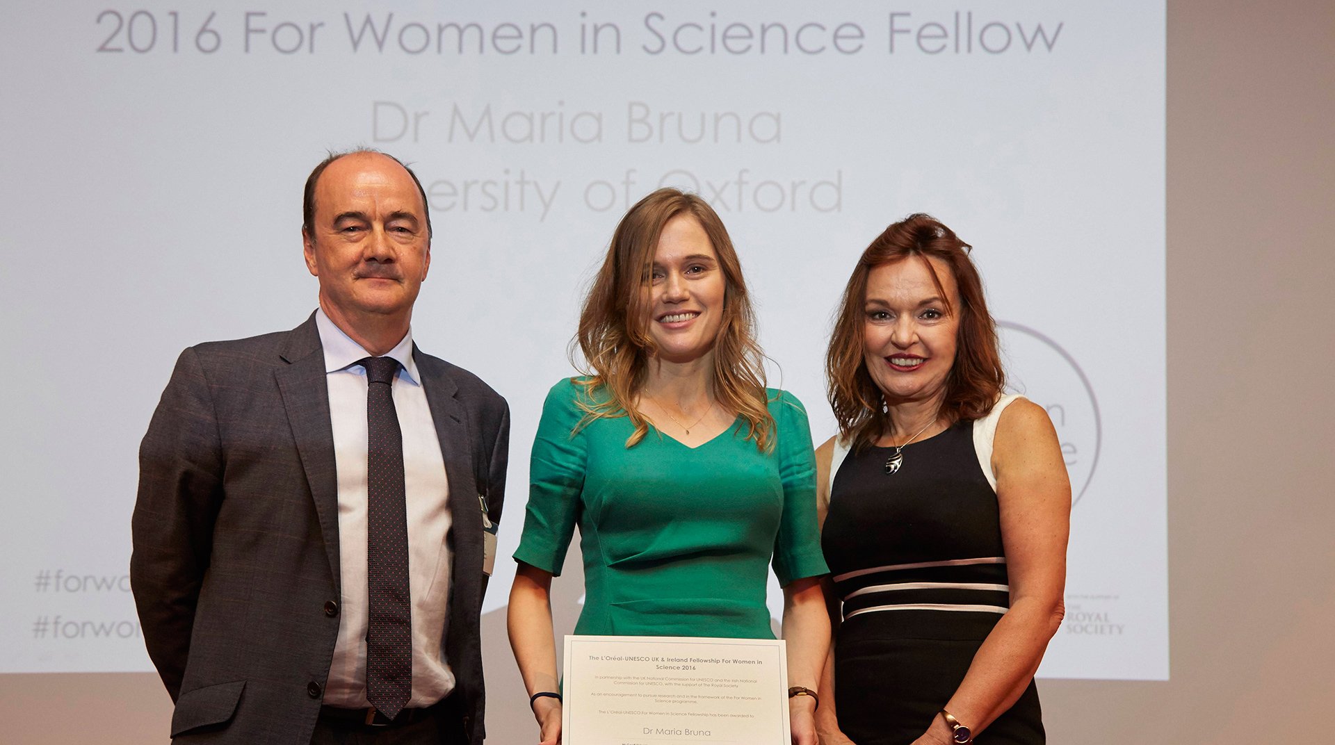 Dr Maria Bruna Women In Science Award 2016