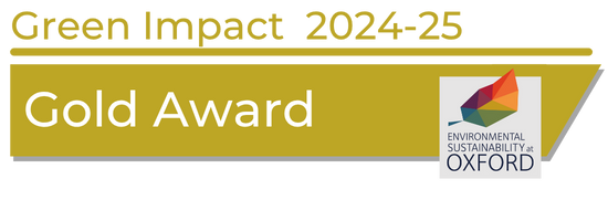 Green Impact Gold Award banner 2024-25