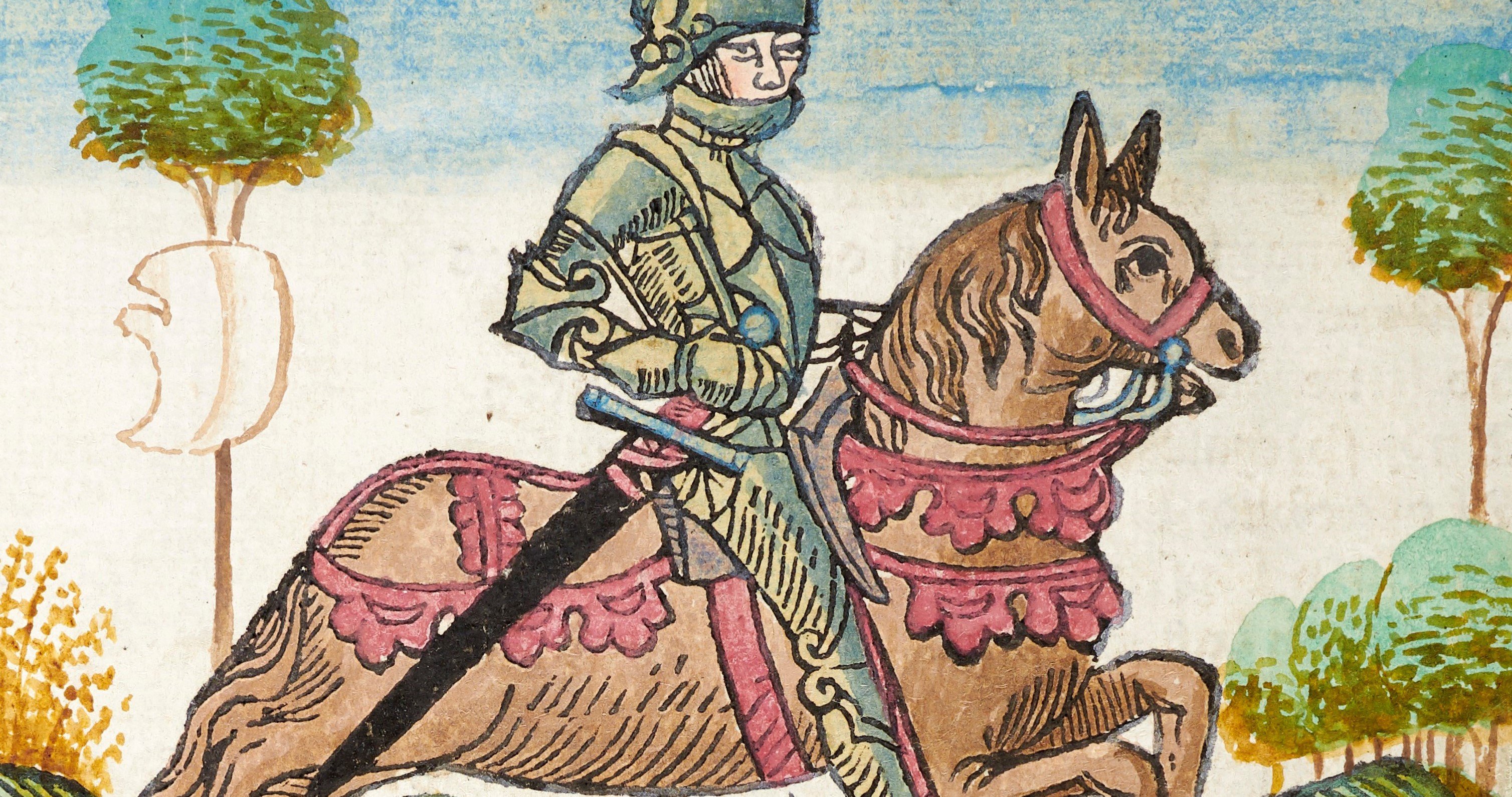 Caxton Chaucer Knight -  detail only