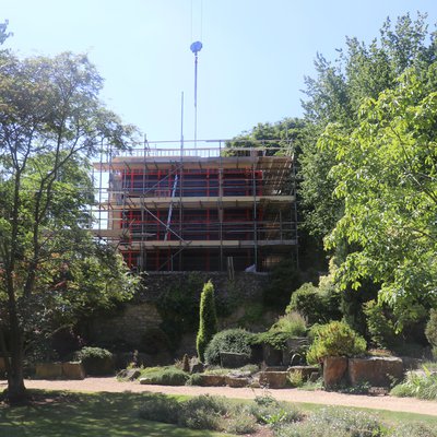 North end of Study Centre under construction July 2017