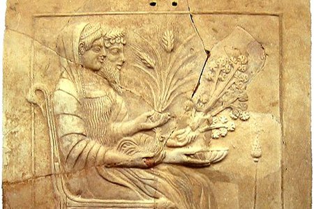 Karolina Sekita research pinax of Persephone and Hades