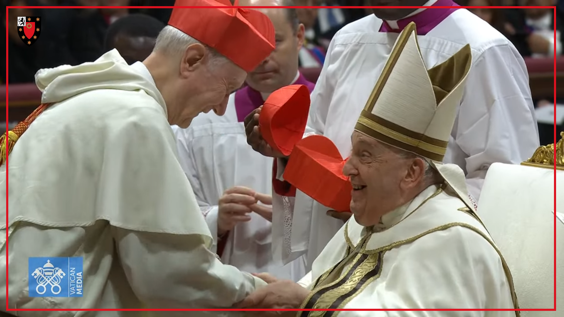 Timothy Radcliffe being created Cardinal by Pope Francis