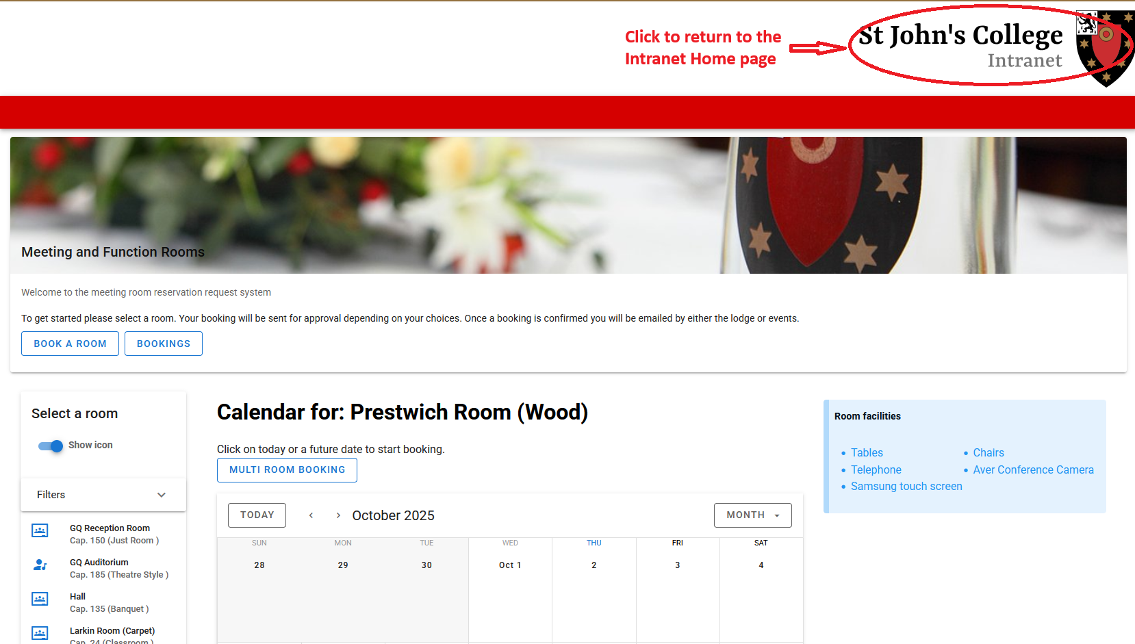 Old Intranet - Return To Home Page