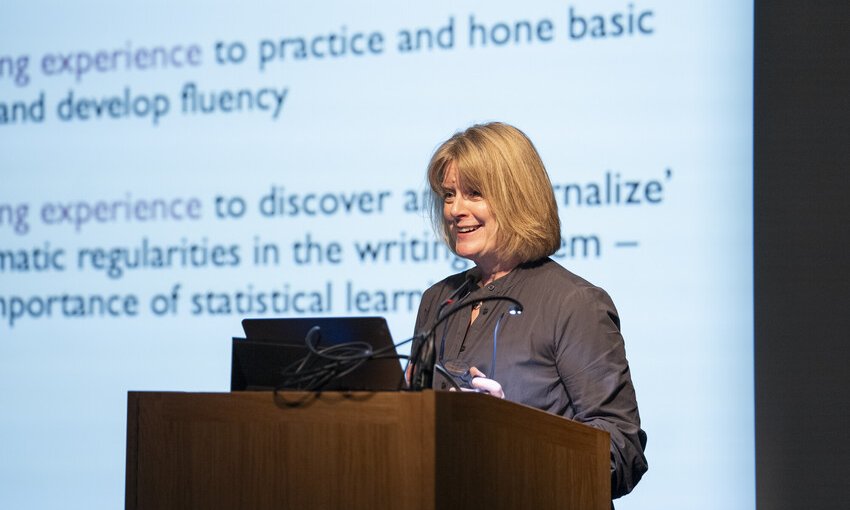 Founder's Lecture 2026 Kate speaking