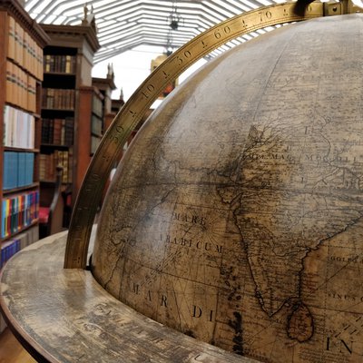 Globe in St John's library