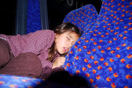 Sara Molnar sleeping