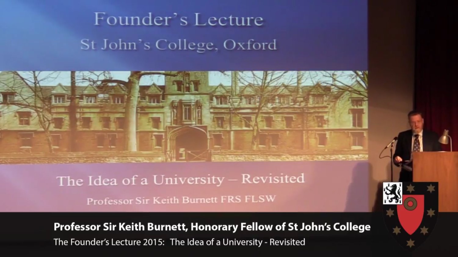 Sir Keith Burnett - Founder's Lecture 2015