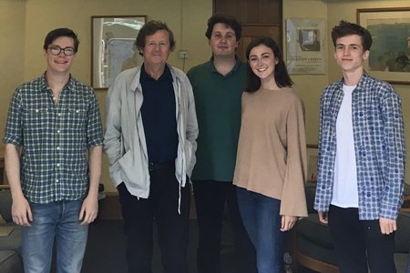 student production of Skylight, with David Hare, Trinity 2017