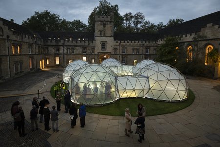 Pollution Pods at night