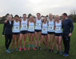 Varsity Cross Country women's team 2017