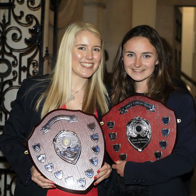 Sports Woman of the Year and Sports Officer's Special Prize trophies