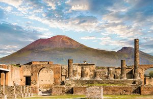 A view of Roman ruins