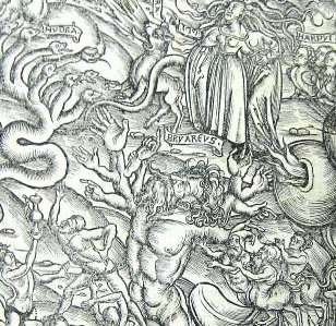 The underworld from a 16th century edition of Virgil's Aeneid